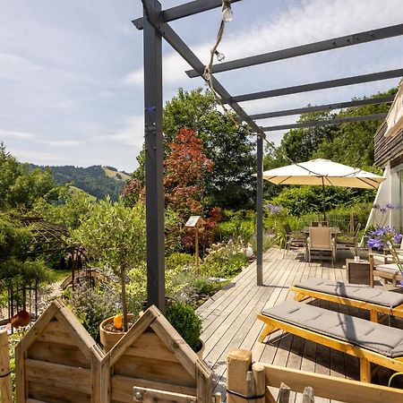 Waldlounge - Gartenwohnung Oberstaufen Exteriér fotografie