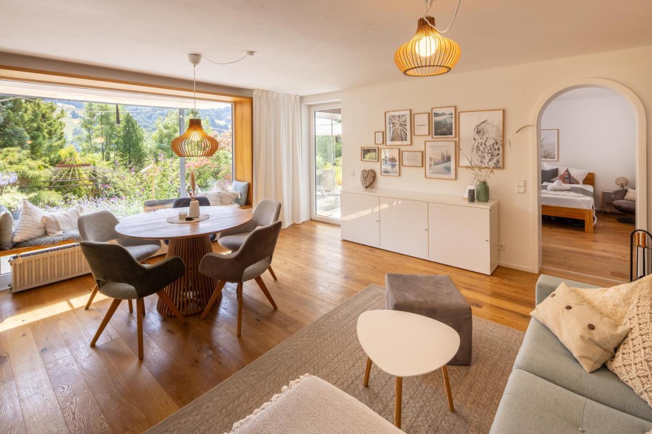 Waldlounge - Gartenwohnung Oberstaufen Exteriér fotografie